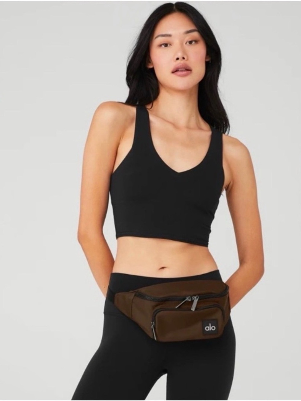 Alo Yoga Brown Fanny Pack Belt Bag Crossbody